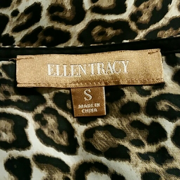 EUC Ellen Tracy Animal Print Sleeveless Blouse - Picture 6 of 6